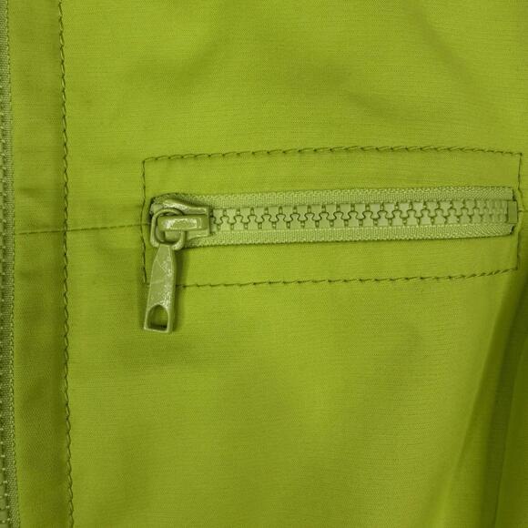 Lafayette 148 New York Green Double Zip Adjustable Collar Jacket Women's Size 4 - Picture 5 of 13